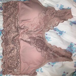 Altered state lace detail pink bralette size m/l
